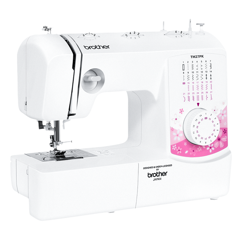 日本兄弟缝纫机TM27PK家用电动吃厚小型衣车台式多功能带锁边 奢华套餐