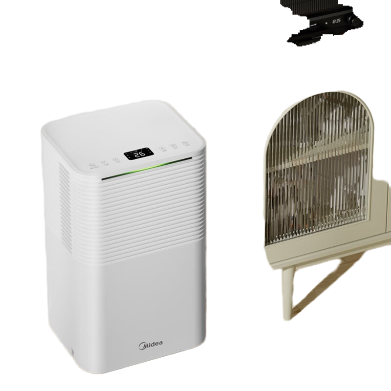 美的(Midea)除湿机家用抽湿机 负离子净化 卧室客厅去湿净化 地下室吸湿器干燥机轻音低噪 [小海绵12L/日除湿量]