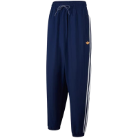 adidas阿迪达斯三叶草男子彩色LOGO三条纹拉链速干薄款长裤JI7237
