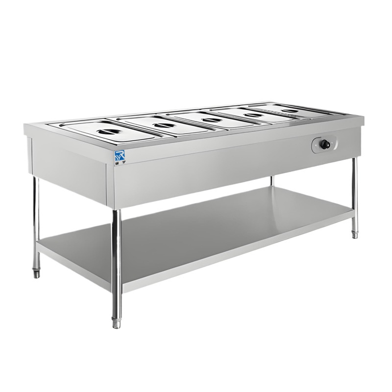 瑞宇牌商用简易保温售饭台/1700*700*800mm/201#1.0mm/不含份数盆