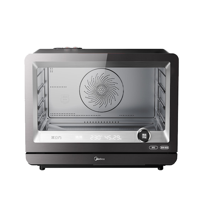 美的(Midea) 家用台式蒸烤箱蒸箱30L蒸烤烘培脱脂热风独立控温大蒸汽恒温发酵wifi智能PS30H5W(线下同款)