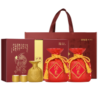 [官方授权]酒鬼酒 红坛高度柔和52度500ML*2瓶馥郁香型礼盒装白酒