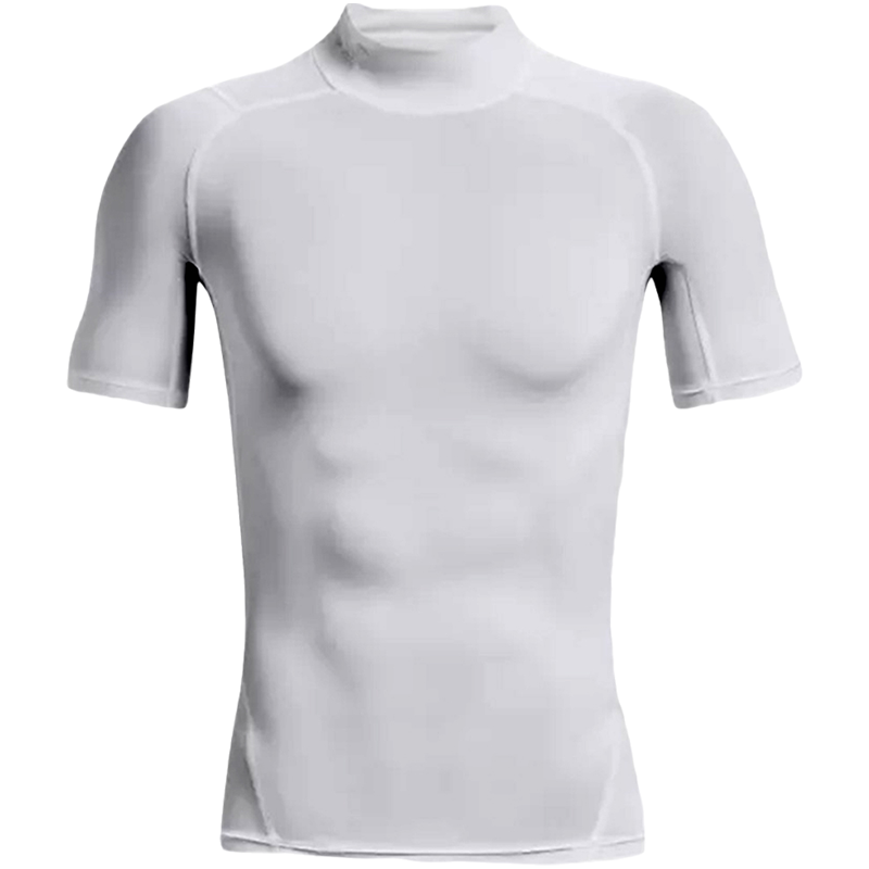 安德玛UA男式弹力热齿轮盔甲舒适短袖衬衫T恤1372586-1000