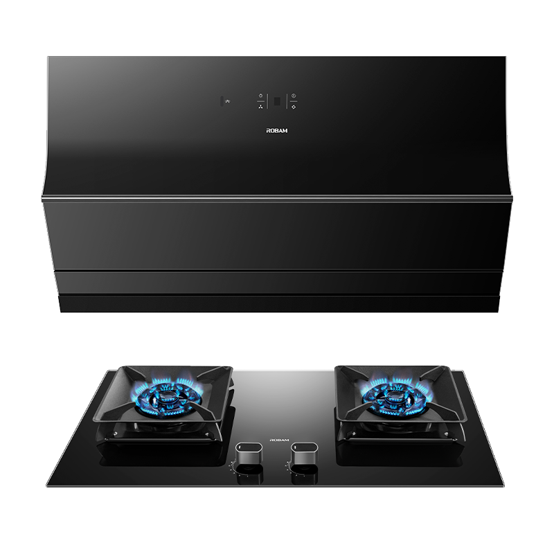 [超薄新品]老板24m³变频烟灶套餐油烟机灶具套餐烟灶套装超薄近吸厨电套装23A0S+32B6X(天然气)