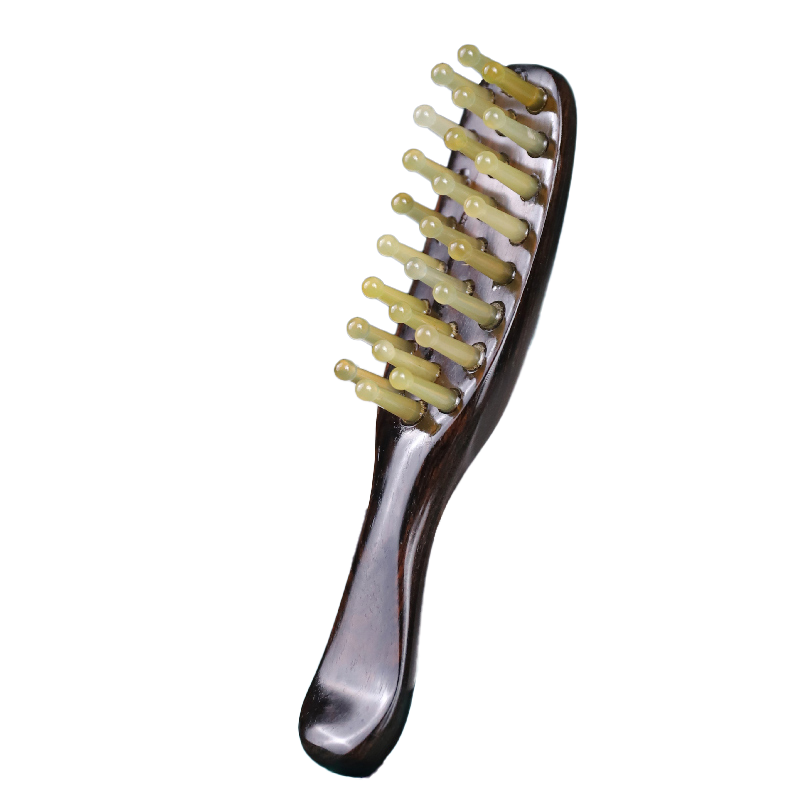 黑檀曲面梳-49荷针