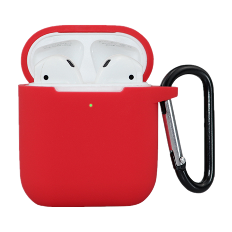 VIPin 适用苹果airpods保护套airpods2液态硅胶壳套无线蓝牙耳机Airpods1代/2代通用款 红色