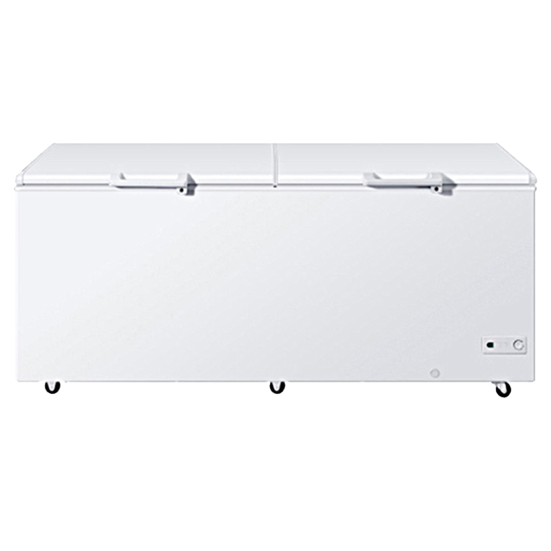 Haier/海尔冷柜 卧式冰柜带脚轮商用顶开门冷柜电子控温冷藏冷冻转换BC/BD-629HEZ