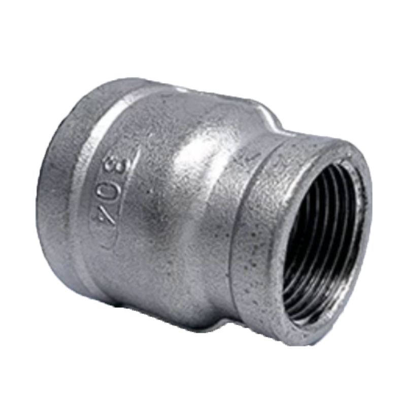 304不锈钢接头DN50变DN20接头内丝大小头