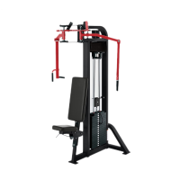 康力强直臂夹胸力量训练器反向蝴蝶机LS601背阔肌商用健身房扩胸夹臂健身器