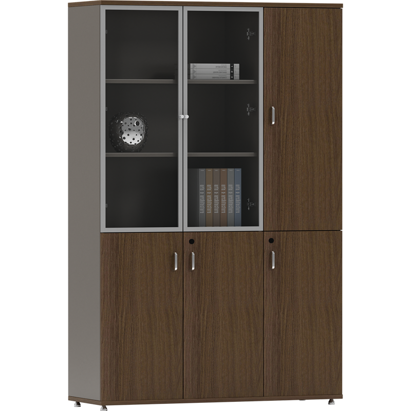 黎明 文件柜3门档案资料柜木质挂衣高柜书橱右三门1200*400*2000