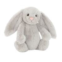Jellycat毛绒玩具害羞银色邦尼兔31cm