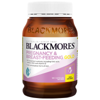 26年效期佳宝(BLACKMORES)孕妇叶酸营养黄金素180粒/瓶备孕孕期哺乳期复合维生素DHA 香港/保税随机发
