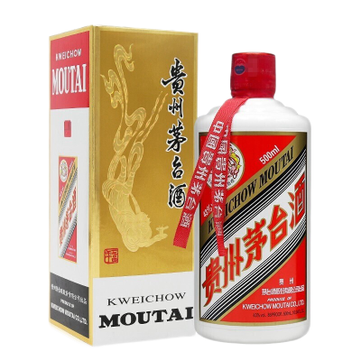 贵州茅台(MOUTAI)飞天茅台酱香型白酒43度500ml单瓶装