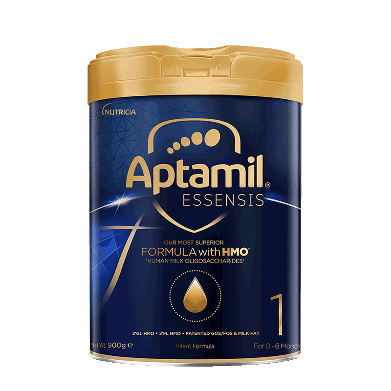 爱他美(Aptamil)ESSENSIS奇迹蓝罐 HMO婴儿配方奶粉 1段 0-6月 900g[27年11月]