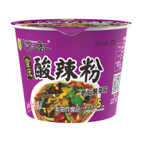 稻花香重庆酸辣粉丝米线米粉方便粉丝非油炸方便面整箱泡面6桶装