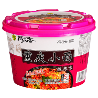 稻花香小面方便面酸辣味速食面条非油炸方便面整箱泡面6桶装重庆