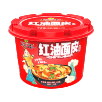 稻花香 红油面皮酸辣味拌面懒人速食食品宿舍夜宵方便泡面6桶装