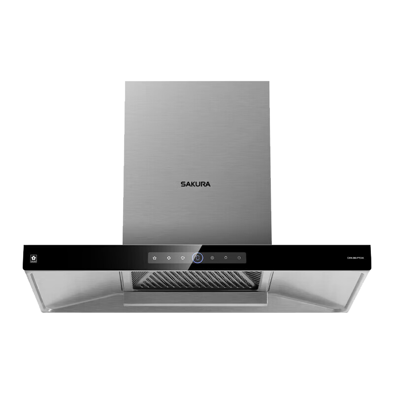 樱花(SAKURA)油烟机CXW-360-PTC03欧式顶吸抽油烟机 大吸力 免拆洗自动清洁 家用单烟机自营