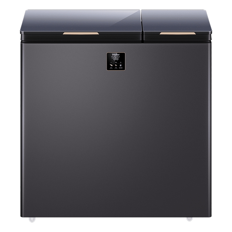 海尔(Haier)海尔双温冰柜大冷冻小冷藏家用冷冻速冻一级能效180升FCD-180GHXEPG