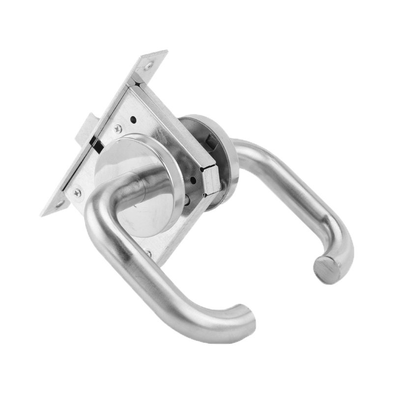 美式黑色门锁木门锁卫生间通用型分体房门锁 适配门厚35-50mm A款白色 带钥匙