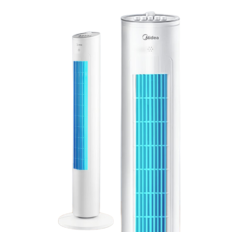美的(Midea)塔扇电风扇无叶风扇智能落地扇机械电扇低音立式家用空气循环扇卧室小风扇ZAF09MA