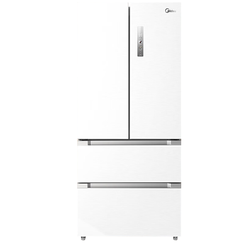 美的(Midea)19分钟急速净味508升变频一级能效法式四开门多门白色冰箱家用大容量智能BCD-508WTPZM(E)