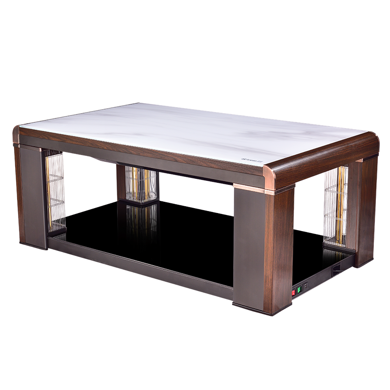 火焰山升降电暖茶几长方形取暖桌取暖炉多功能电暖炉烤火炉茶几烤火桌四面取暖