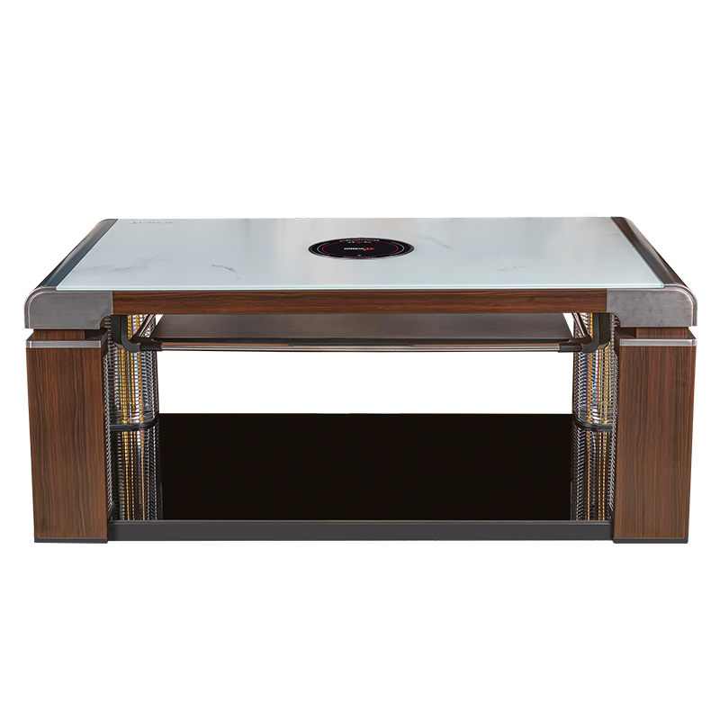 火焰山升降电暖茶几长方形取暖桌取暖炉多功能电暖炉烤火炉茶几烤火桌四面取暖