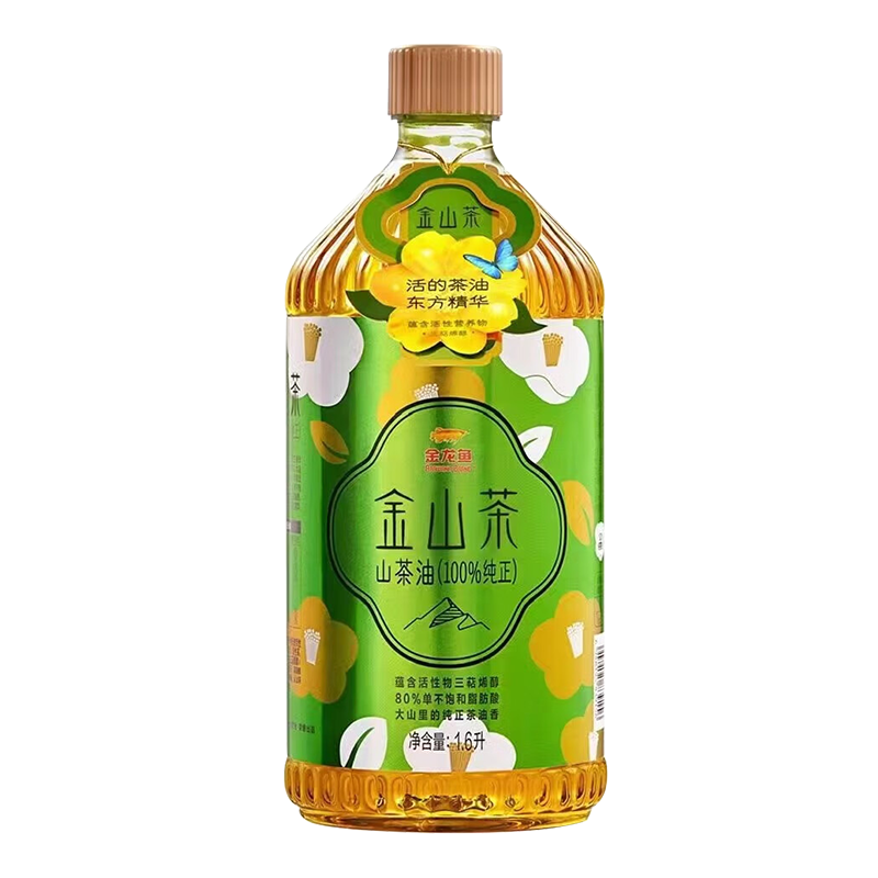 金龙鱼山茶油1.6L*1桶+金龙鱼清香稻长粒香米500G*2袋 油米组合装