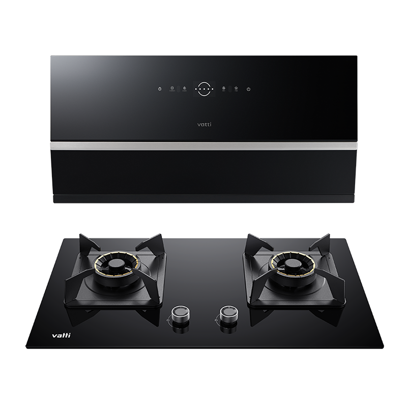 华帝(vatti)超薄小魔盒i11C15抽油烟机超薄近吸家用侧吸变频大吸力燃气灶具烟灶套装25风量自动清洗C15+95B