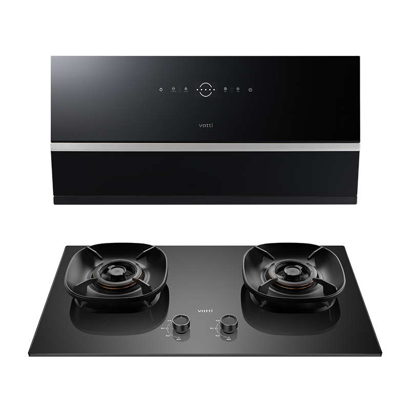 华帝(vatti)超薄小魔盒i11C15抽油烟机超薄近吸家用侧吸变频大吸力燃气灶具烟灶套装25风量自动清洗C15+309