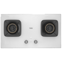 万家乐极曜W1燃气灶 5.2kw大火力台嵌两用 白色面板烟灶联动定时灶具 可适配开孔尺寸天然气灶JZT-AC7X