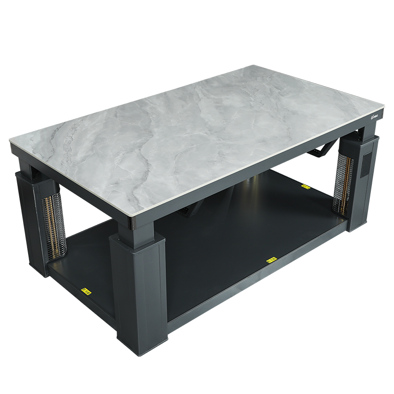 火焰山电暖桌茶几升降烤火炉长方形烤火桌茶几取暖桌烤火桌