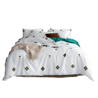 水洗臻丝四件套雅香白