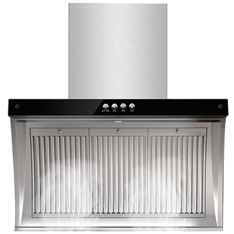美珏好太太侧吸式油烟机 25立方双电机吸力 琴式按键 900mm不锈钢油烟机 提供安装