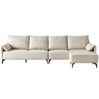 下架 全友家居现代简约风大户型布艺沙发客厅家用直排一字沙发112018