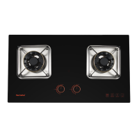 Haotaitai家用燃气灶具JZY-2303B1 双灶180min长效独立定时 5.2kW火力 780mm防爆玻璃面板
