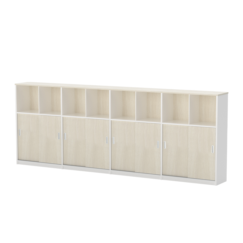 圣斯顿S-SF3230BG办公柜矮柜3200*300*1150mm雪松色(15天内发货)