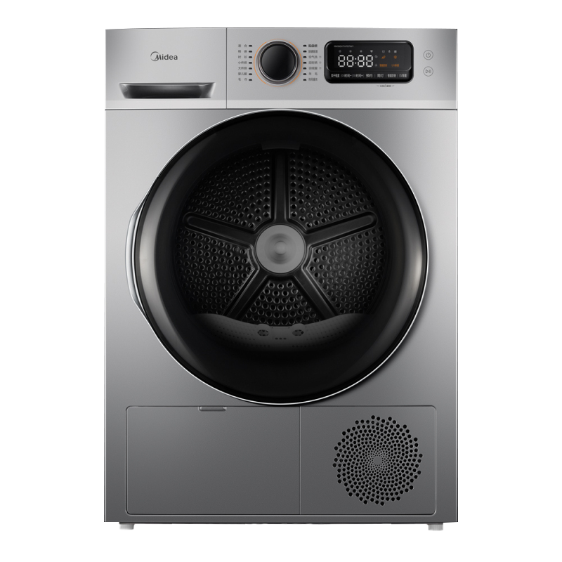 [洗烘套餐/套装]美的10KG滚筒大容量洗衣机热泵烘干机紫外线除菌MG100VT707WDY+MH100VTH707WY