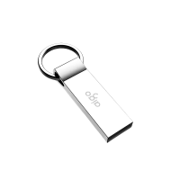 aigo爱国者32G USB2.0 U210金属U盘 车载U盘内存 银色 便携挂环