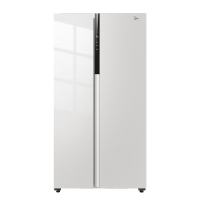 美的(Midea)9分钟急速净味543升超薄大容量对开双开门白色家用电冰箱一级智能家电BCD-543WKPZM(E)