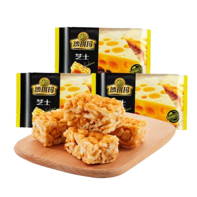 徐福记沙琪玛礼盒 早餐糕点心蔓越莓味新琪玛休闲零食萨其马 [新品]沙琪玛芝士味220g*2