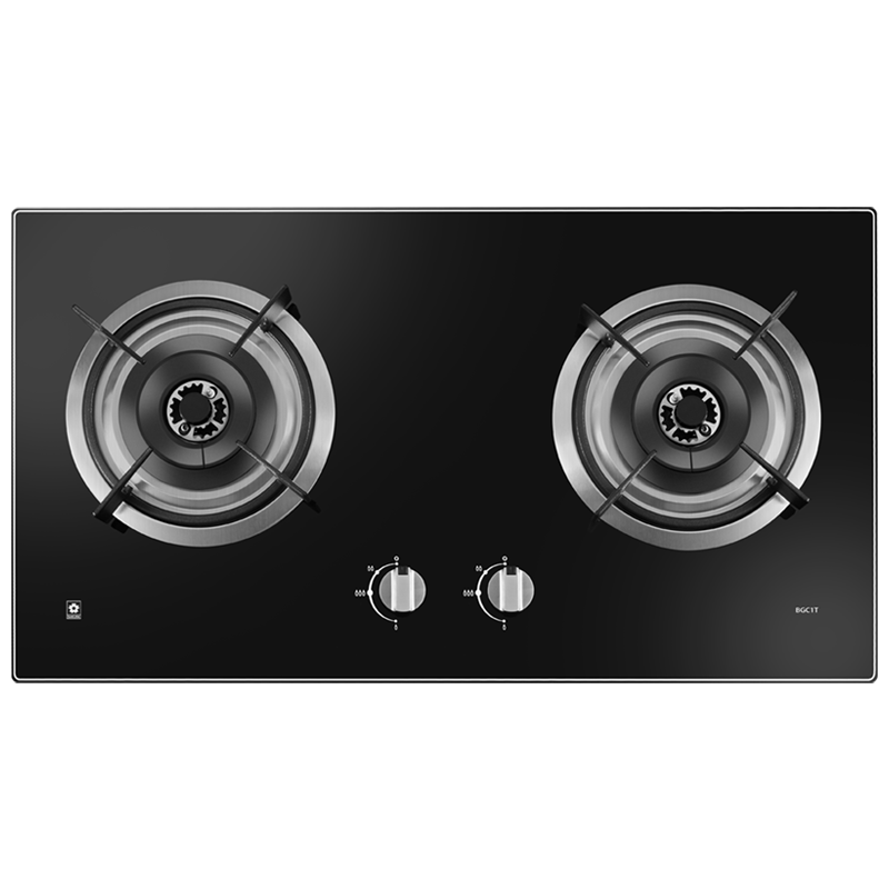 樱花(SAKURA)燃气灶 一级能效 4.5KW双灶 灶台嵌两用 防爆钢化玻璃灶具 煤气灶(液化气)JZY-BGC1T