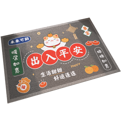 地垫入户门垫丝圈进门脚垫新款出入平安门口蹭土垫子家用玄关地毯