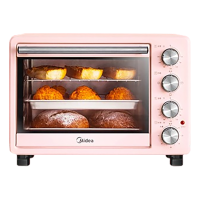 美的电烤箱25L家用多功能大容量烘培可定时电烤箱PT25A0