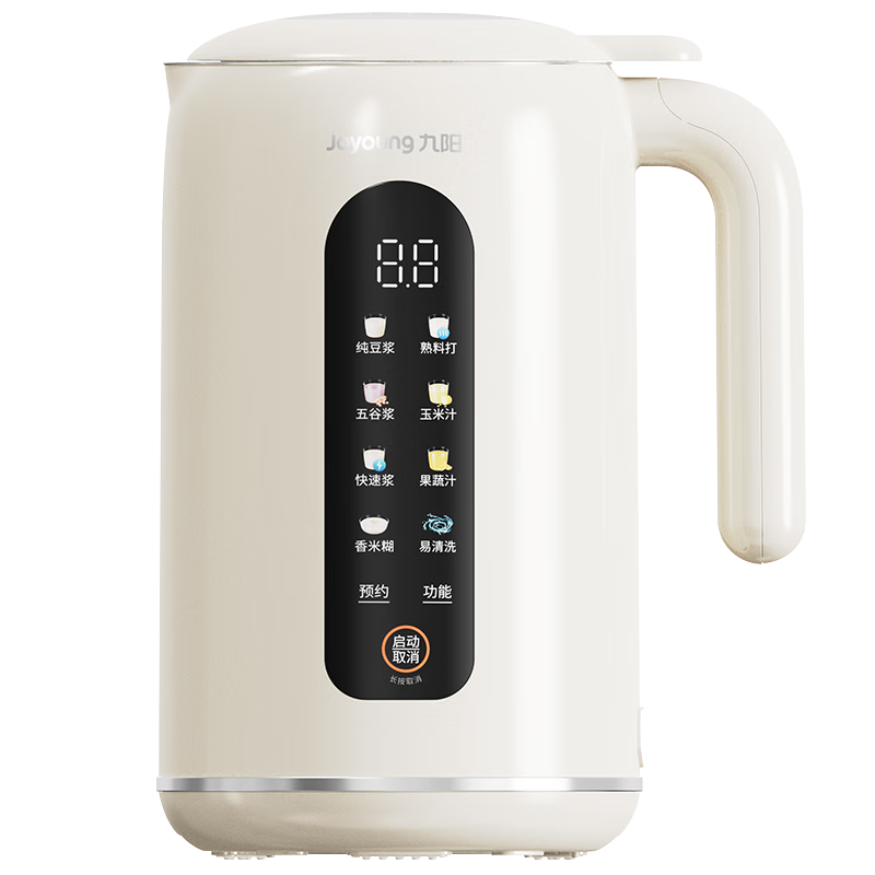 九阳(Joyoung)豆浆机1-2人全自动免煮破壁免滤家用IMD彩屏预约时间多功能破壁机料理机辅食机DJ12X-D640