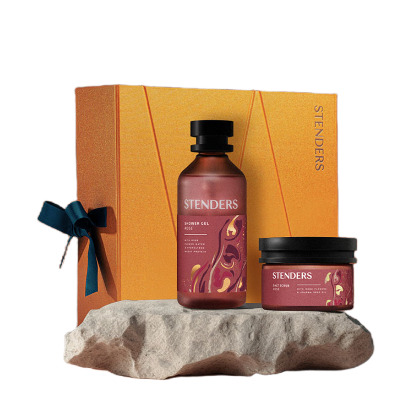 施丹兰玫瑰沐浴护肤套装(玫瑰沐浴油250ml+玫瑰身体乳200ml)