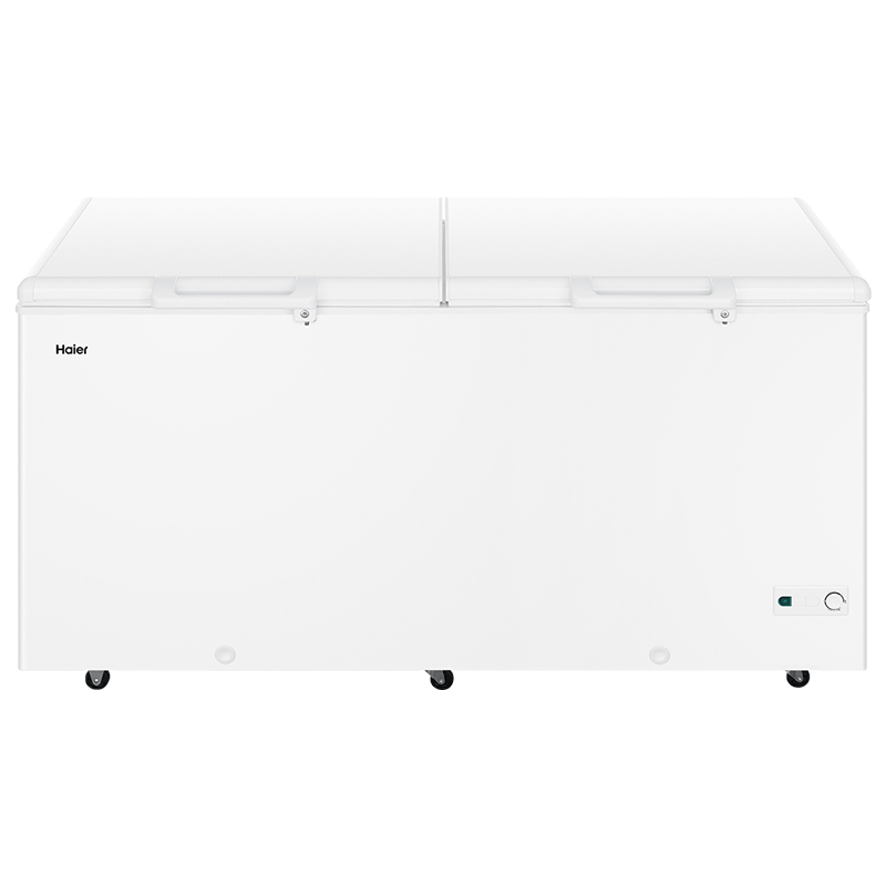 海尔(Haier)商用冰柜515升双温柜卧式冰柜大容量冷藏冷冻双开门双箱双温区冷柜家用超市两用保鲜柜FCD-515HA