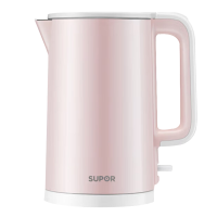 苏泊尔(SUPOR) 烧水壶 1.5L大容量家用电热水壶 双层防烫保温开水壶304不锈钢热水壶 SW-15S02A
