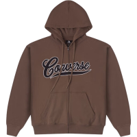 CONVERSE匡威新款男复古字母重磅拉链连帽卫衣10026949-A01